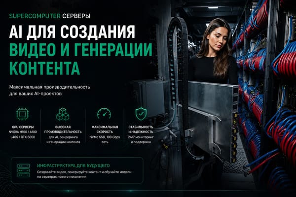 Supercomputer AI серверы для генерации видео и контента