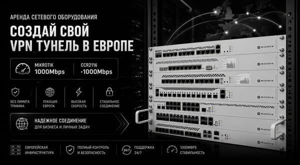 Аренда Mikrotik роутеров и VPN серверов